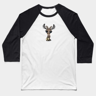 Cute Baby Moose With Football Soccer Ball Baseball T-Shirt